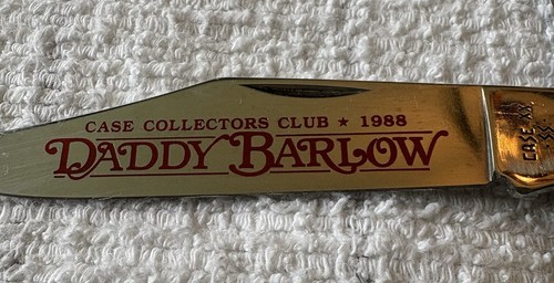 CASE CCC Club Knife -SAMBAR STAG -1988 -5243 SP Daddy Barlow -XX Collectors USA