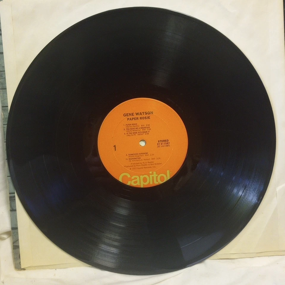 Gene Watson Now Appearing Capital Records Album Vinal LP 1977 - Image 3 of 4