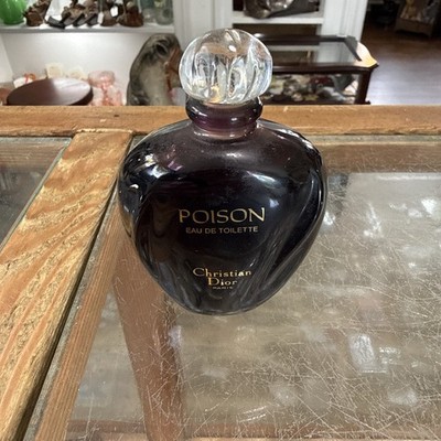 Vintage Pre 1990 Poison Perfume Christian Dior Paris 1.7 Oz Full Rare