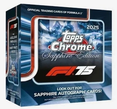 2025 Topps Chrome Sapphire Edition F1 Formula 1 Hobby Box Sealed