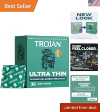 Ultra Thin Latex Condoms for Men, 36 Count