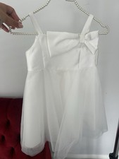 Image of Monsoon Baby Girls Ivory Occasion Dress 18-24 Months BNWT Wedding Party Bow