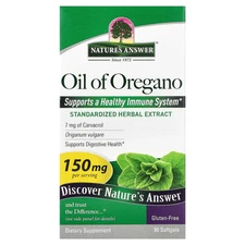 Nature s Answer Oil of Oregano Origanum Vulgare 150 mg 90 Softgels Cruelty-Free,