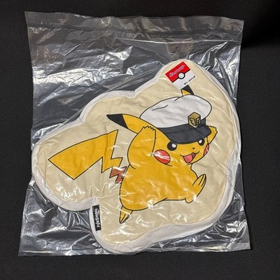 Captain Pikachu gestanztes Kissen Dekokissen 3COINS Ltd Japan Pokémon ungeöffnet