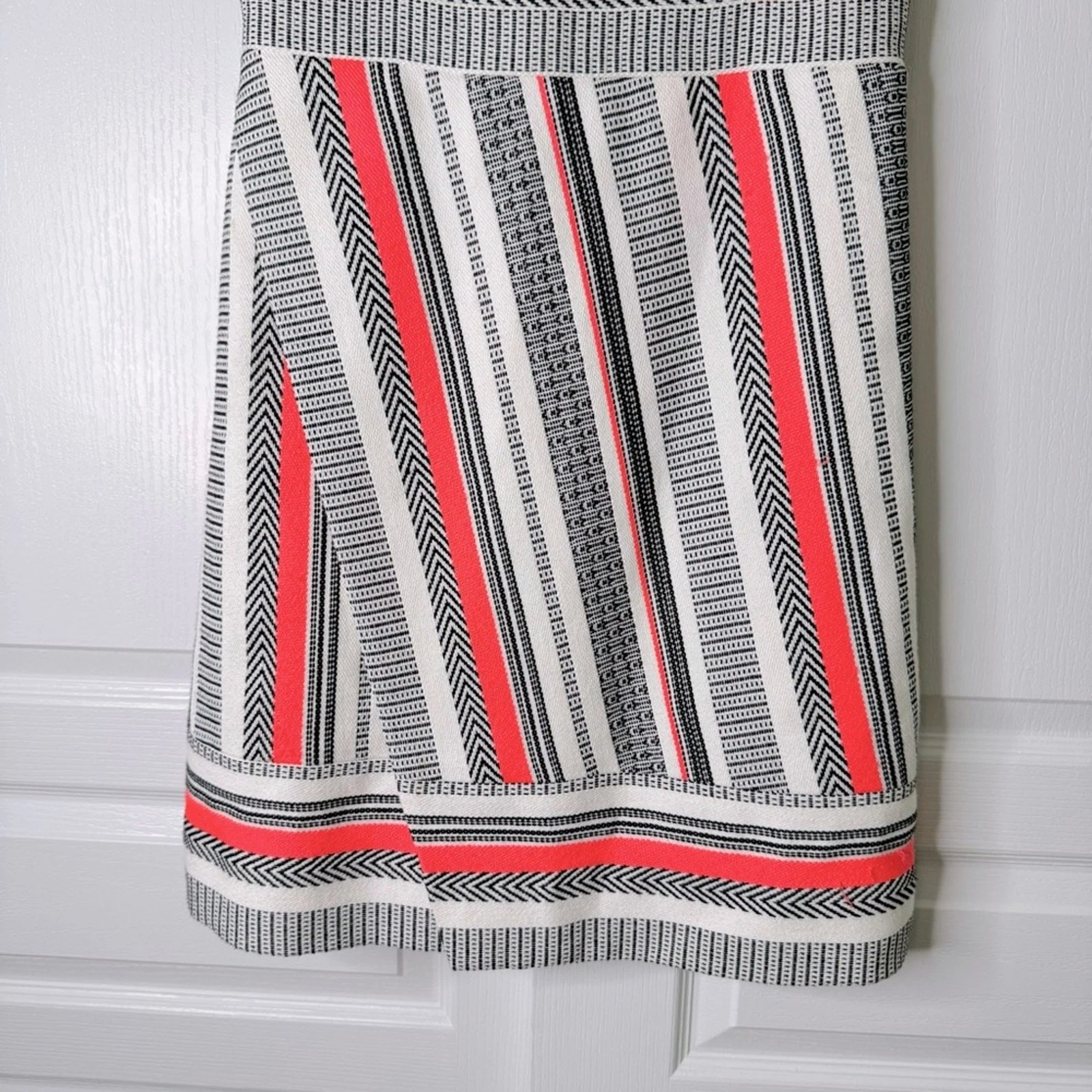 Mini abito Kate Spade tweed senza maniche A Line girocollo foderato finto taglia 10