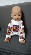 Baby Born Annabell 43cm PuppenKleidung Dinosaurier Pyjama Schlafanzug Hose Shirt