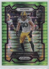 2023 Panini Prizm Rookies Neon Green Pulsar Prizm Lukas Van Ness #336 1g2w
