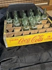 1964 Coca-cola Wooden Crate W/ 12 Hobble Skirt 6.5 Bottles! Vintage Original!