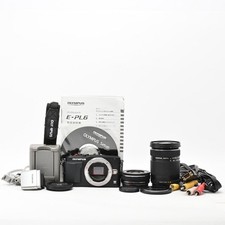 OLYMPUS PEN Lite E-PL6 EZ Double Zoom Kit Black 349764