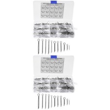  2 Count Snap Fastener Kit Stainless Steel Clips Cotter Pin Assortment