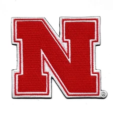 Nebraska Cornhuskers N Logo Iron On Embroidered Patch
