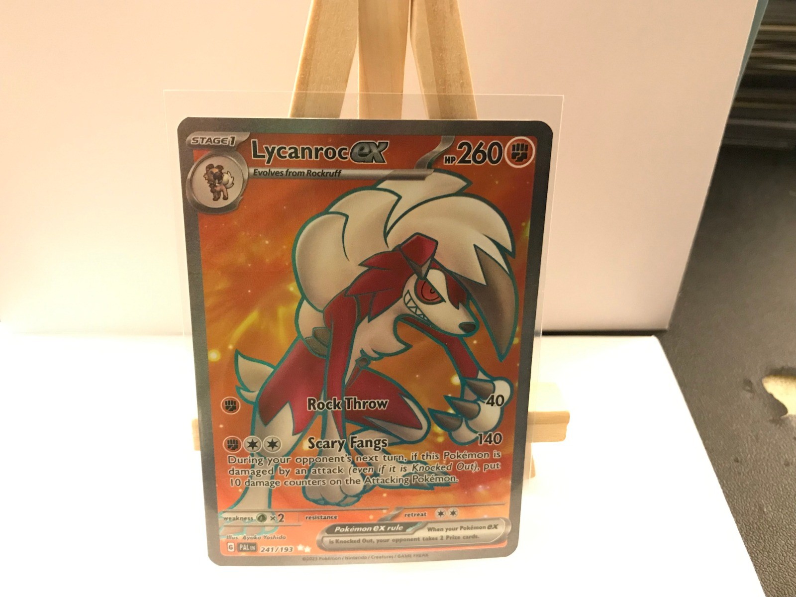 Lycanroc ex Ultra Rare SV02: Paldea Evolved 241/193 NM