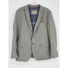 Camel Active Unknown Paths Mens Gray Casual Blazer Jacket Button Front Size XL
