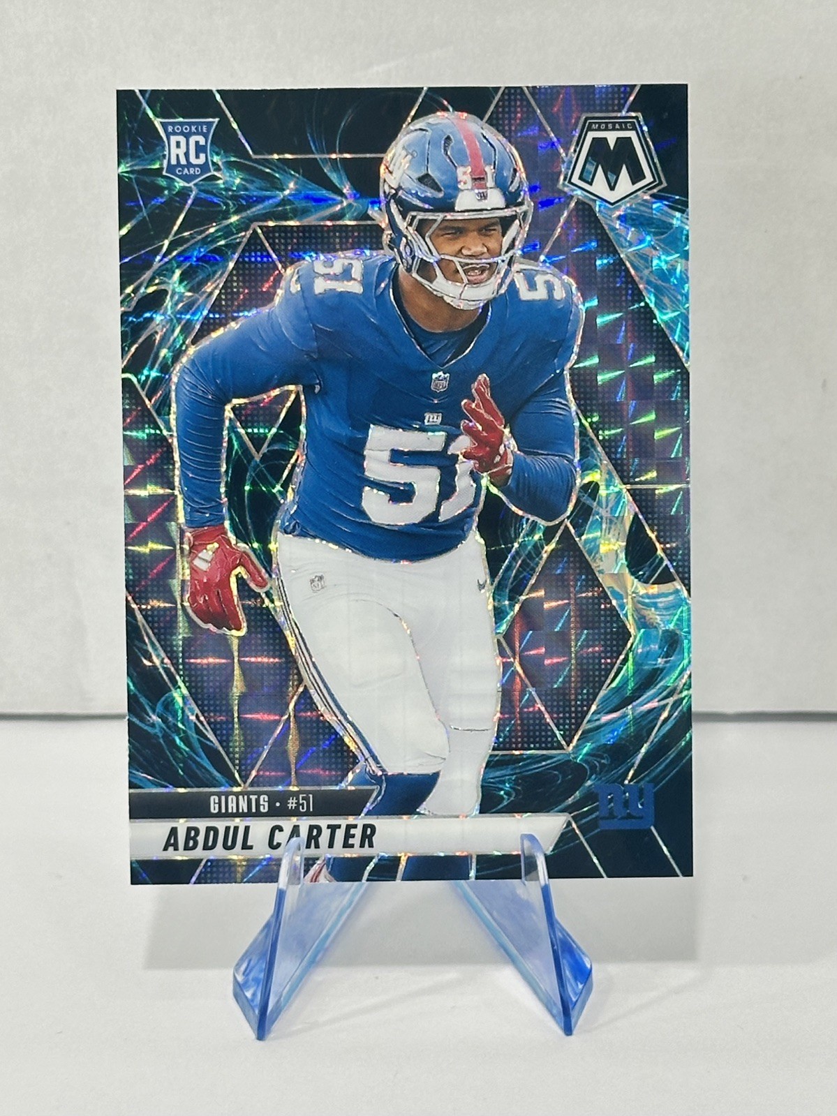 🔥 2025 Mosaic Abdul Carter GENESIS Prizm #317 SSP Case Hit RC!!! N.Y. Giants 🔥