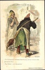 Künstler Ak Gavarni, Les Humoristes de Jadis, En voila du guignon... - 2910388