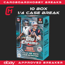 2025 Topps Chrome Football ARIZONA CARDINALS 10 Blasterbox 1/4 CASE BREAK