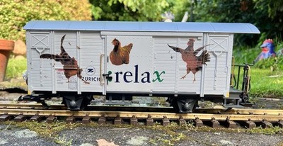 LGB 47810 Güterwagen RhB ''Relax'' Zürich Versicherung TOP!