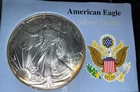 1987 American Silver Eagle Coin 1oz  Fine Silver