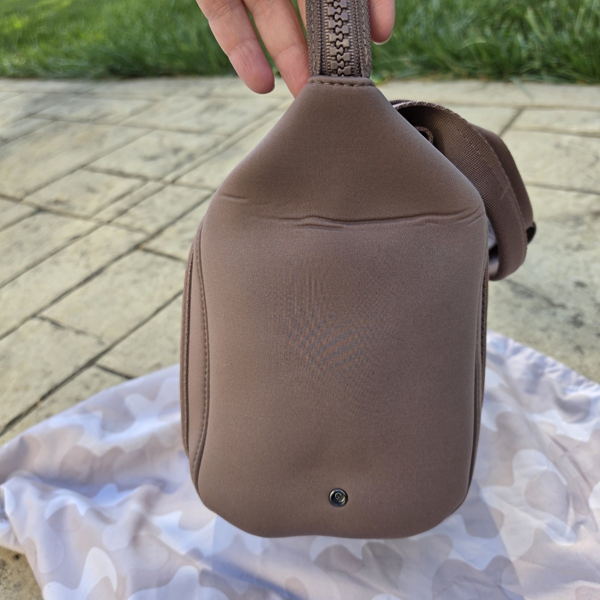 Dagne Dover Landon Neoprene Carryall Bag Dune Duffle Trolley