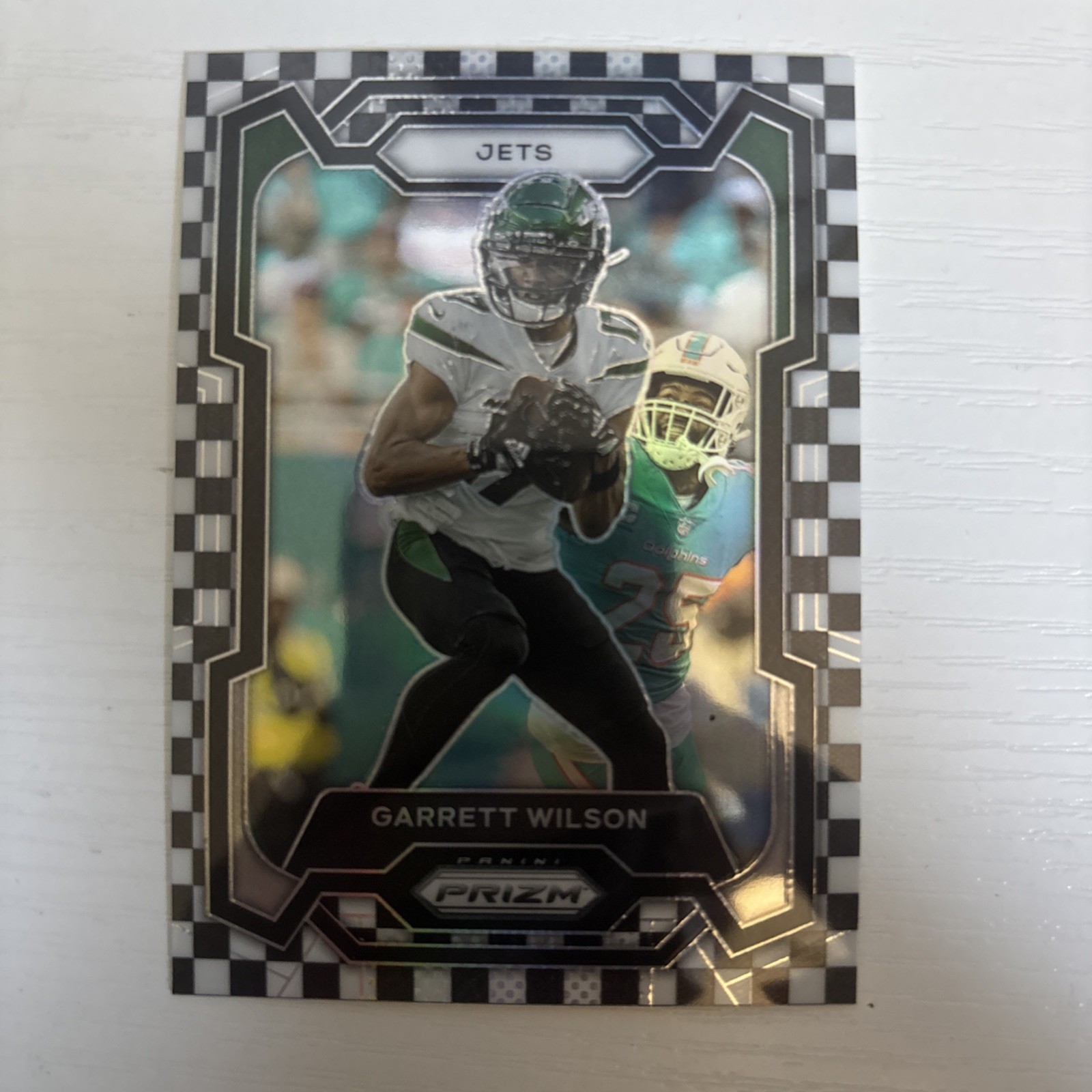 Garrett Wilson Black White Checker #233