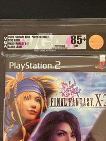Final Fantasy X-2 PS2 Black Label VGA 85+ NM+ Silver Level Square Enix 2003 Rare