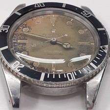 Collectable Rolex Submariner 40 mm Tropical Dial Steel Watch 5508 Circa 1959