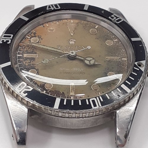 Collectable Rolex Submariner 40 mm Tropical Dial Steel Watch 5508 Circa 1959
