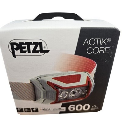 Petzl Actik Core 600 Lumens Headlamp USB Rechargeable Hybrid IPX4 Red Light
