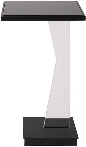 Contemporary White and Black Accent Table for Modern Spaces - Picture 1 of 5