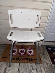 Adjustable Shower Chair Bath Seat Adjustable Height for Elderly Disabled Injury