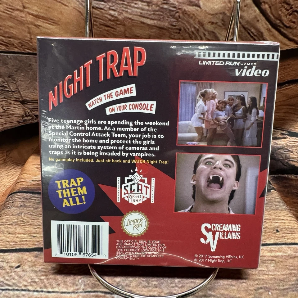 Night Trap GBA Game Boy Advance Limited Run Games NEW Sealed LRG Rare - Image 2 of 4