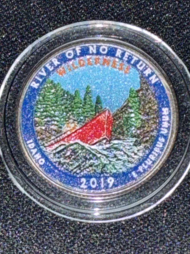  River Of No Return 2019p America The Beautiful Colorized Washington Quarter  - Image 3 of 4