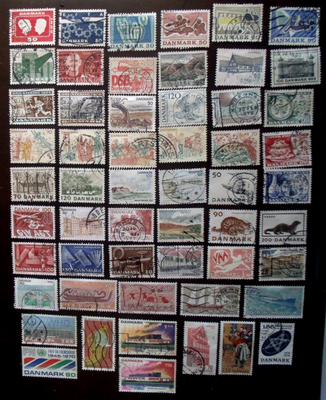 Denmark Stamp Collection - 50 Different Postage Stamps For Collectors - View #11