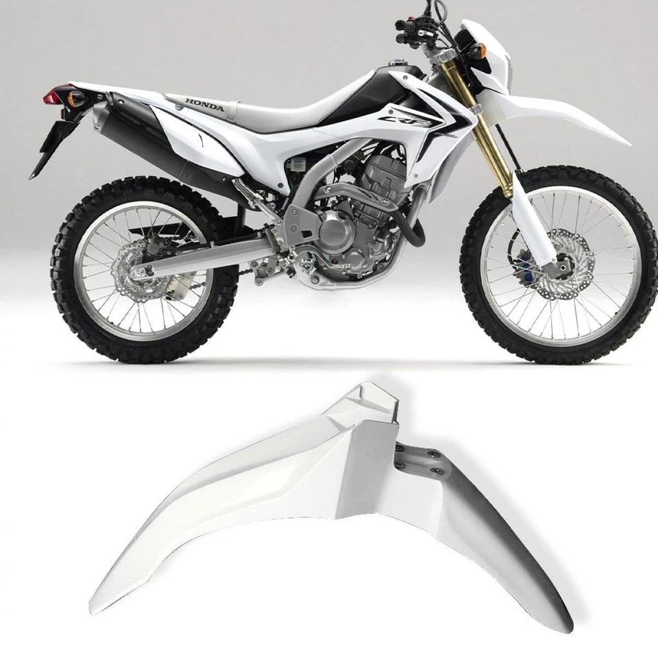 Guardabarros delantero HONDA CRF CRF250L CRF250M 2012-2016 CARENADO BLANCO Foto 2 de 4
