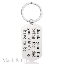 36 Affirmation Family Gifts Appreciation Engraved Stainless Steel Key Chain