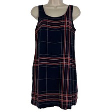 The Limited Dress Women's Petite PS Sleeveless Scoop Neck Plaid Above Knee Mini