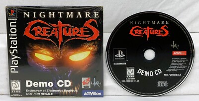 Nightmare Creatures DEMO w/ Sleeve (PS1, PlayStation, 1997)