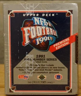1991 Upper Deck NFL Football Cards High Number Series Box New Sealed 200 Cards