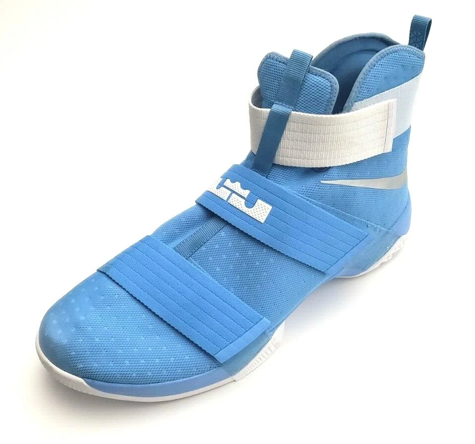 Nike Men s LeBron Soldier 10 TB Promo Sneaker Shoes Light Blue