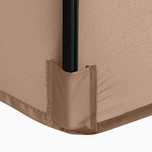 Patio Umbrellaft Replacement Canopy for 8 Ribs- 10 Khaki 8-ribs - Picture 6 of 7
