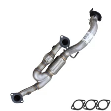 Stainless Steel Direct-fit Front pipe fits: 2006-2010 Hyundai Azera 3.3L 3.8L