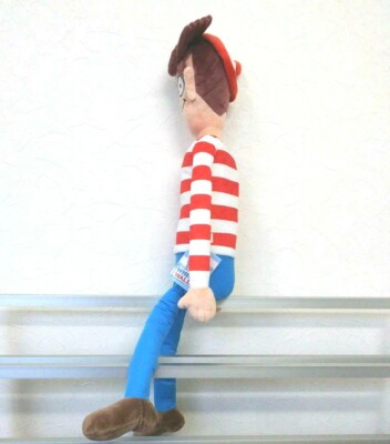 RARE Where's Wally? Mega BIG Plush doll Exclusive to JAPAN 16.5in