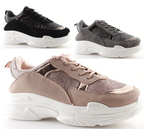 Scarpe sneakers donna suola alta fondo alto nere bianche rosa grigie | eBay