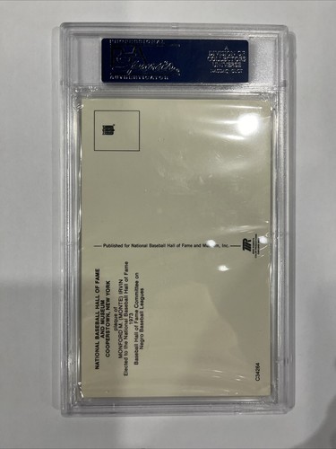 Monte Irvin Signed Gold Hall of Fame Plaque Postcard Autograph PSA/DNA COA - Picture 9 of 11