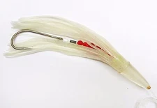 9" RIGGED GREEN MACHINE STYLE LURE TROLLING TUNA MARLIN - GLOW