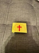 Masonic KNIGHTS TEMPLAR IN HOC SIGNO VINCES For Commander Sword Belt Buckle Gold