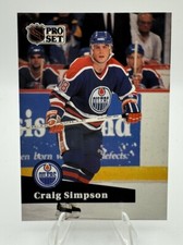 1991 Pro Set Hockey #69 Craig Simpson Edmonton Oilers