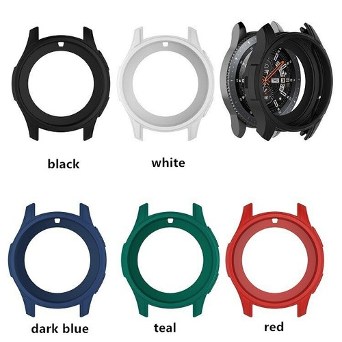 Custodia silicone gomma guscio paraurti per Samsung Galaxy Watch 46 mm Gear S3 Frontier - Foto 21 di 28