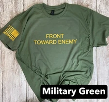 US MARINE CORPS FRONT TOWARD ENEMY Military Tshirt,