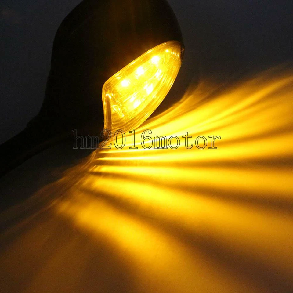 Espejo retrovisor intermitente LED negro para motocicleta Suzuki GSXR 750 600 2006-10 Foto 3 de 4